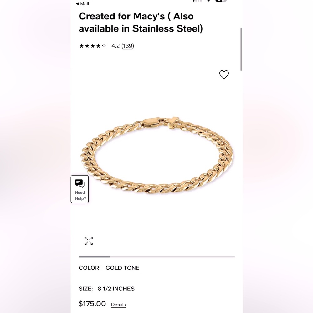 Gold Bracelet (Men)